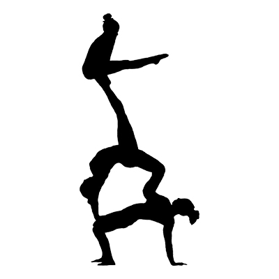Acro Silhouette at GetDrawings | Free download