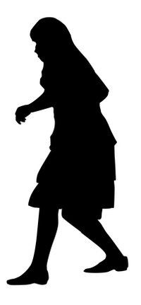 200x431 Free Man Silhouette Stock Photo