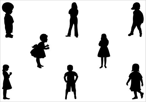 502x351 Child Clipart Silhouette