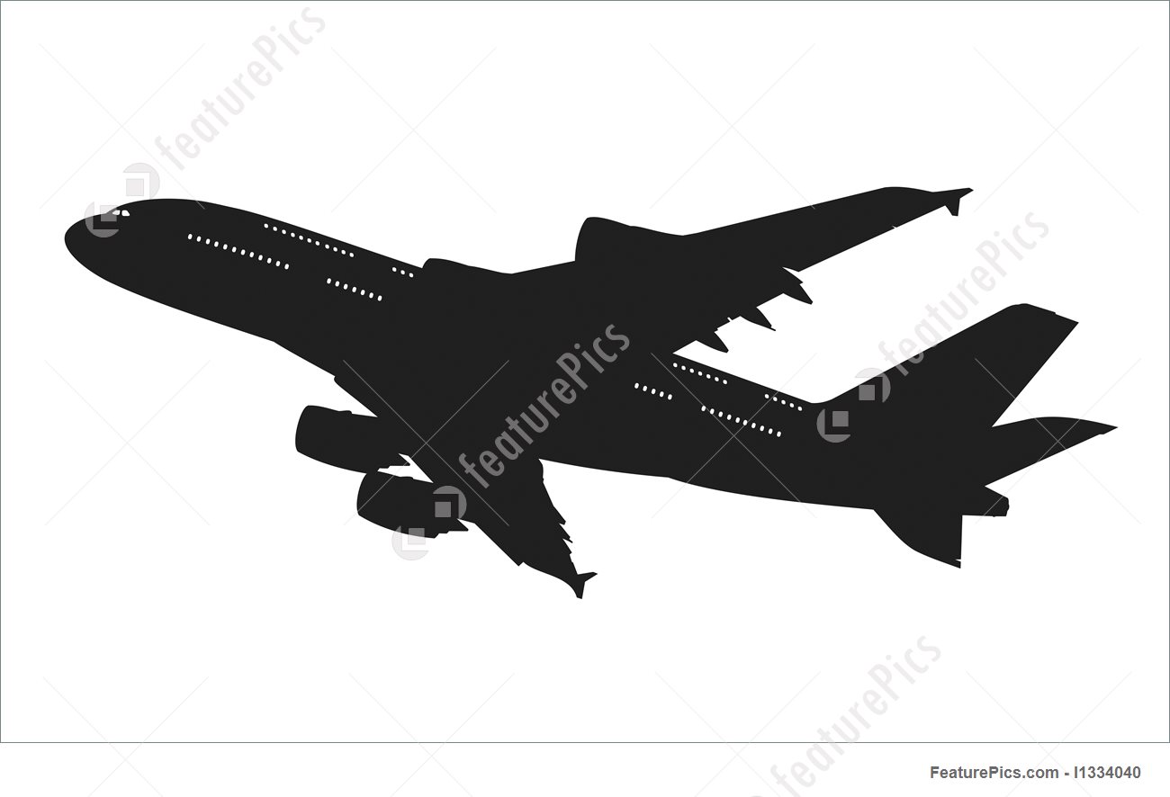 1300x886 Airliner Silhouette Illustration