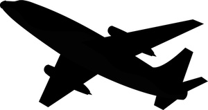 300x159 Airplane Silhouette Clip Art Pack Download Free Airplanes, Clip