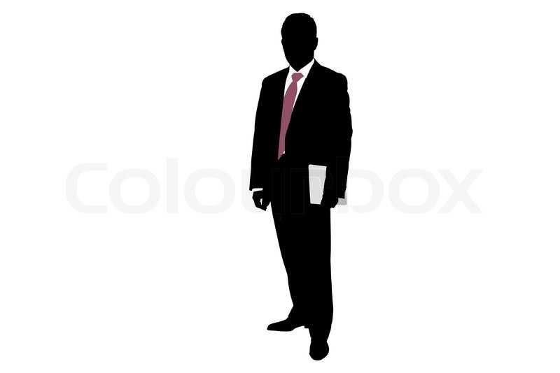 800x534 Clipart Of A Silhouette Of A Young African American Male In A Suit