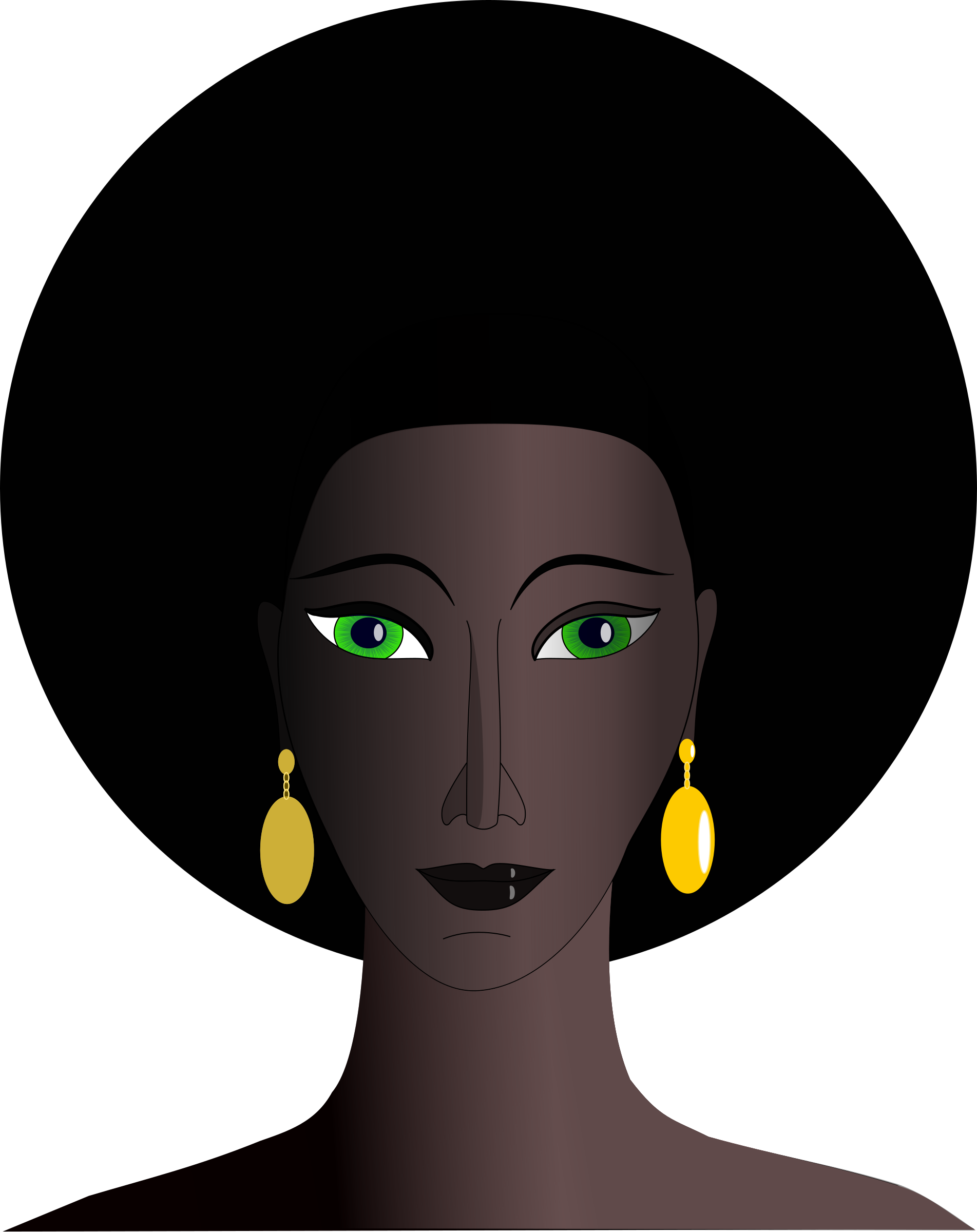 1903x2400 Hair Clipart Black Lady