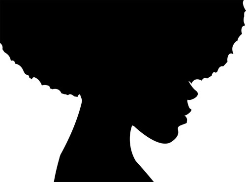 African American Woman Face Silhouette at GetDrawings | Free download