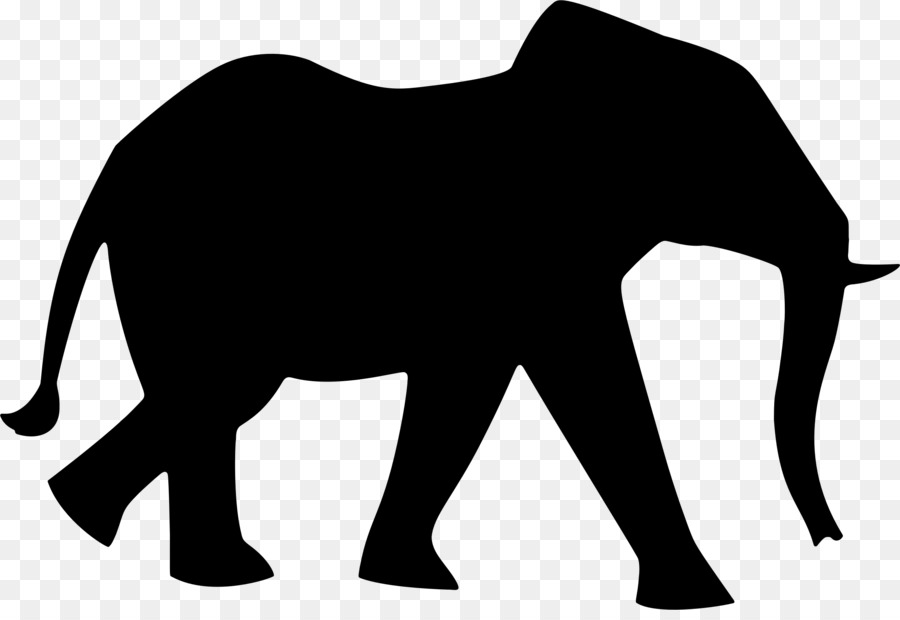 900x620 African Elephant Silhouette Clip Art