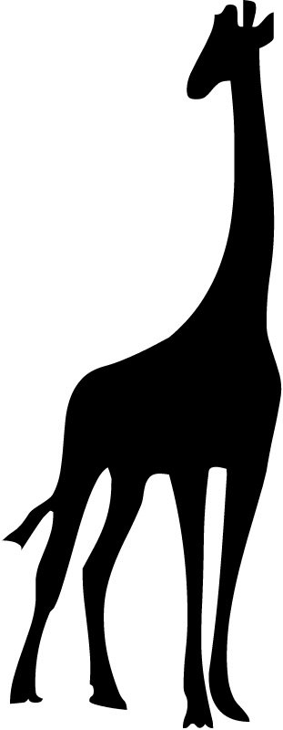 311x800 Best Giraffe Silhouette