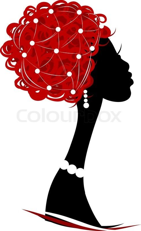 African Lady Silhouette