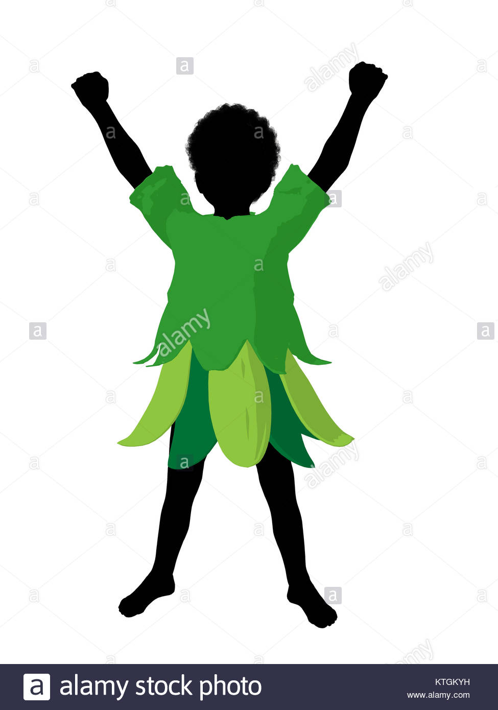 975x1390 African American Boy Fairy Illustration Silhouette On A White