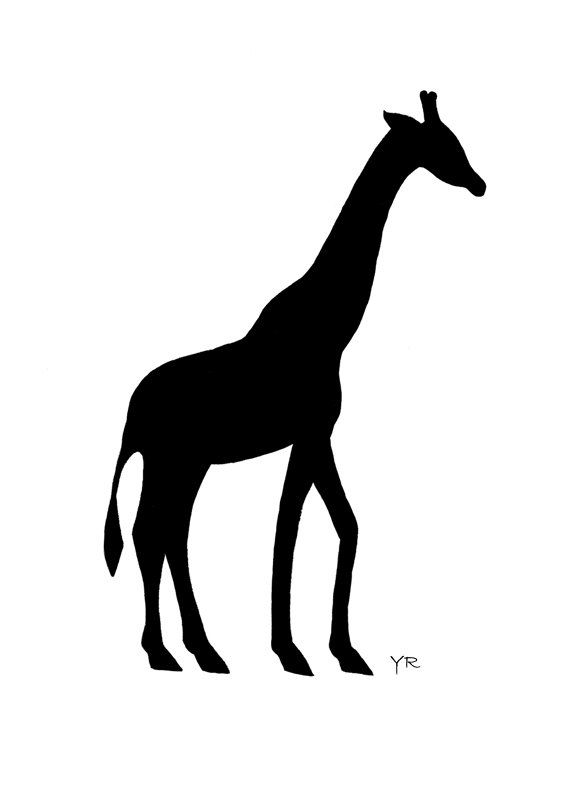 570x795 Best Giraffe Silhouette
