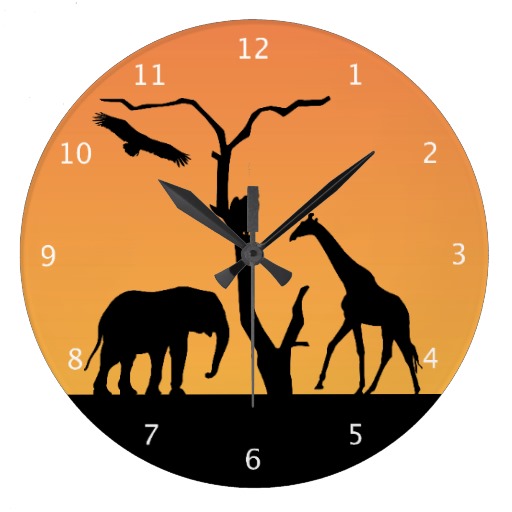 512x512 Elephant African Sunset Silhouette Black Amp Orange Diy