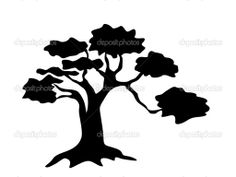 236x177 Tree Silhouette African Tree Silhouette
