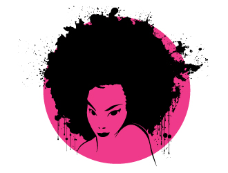 330x250 Afro Girl Logo Design