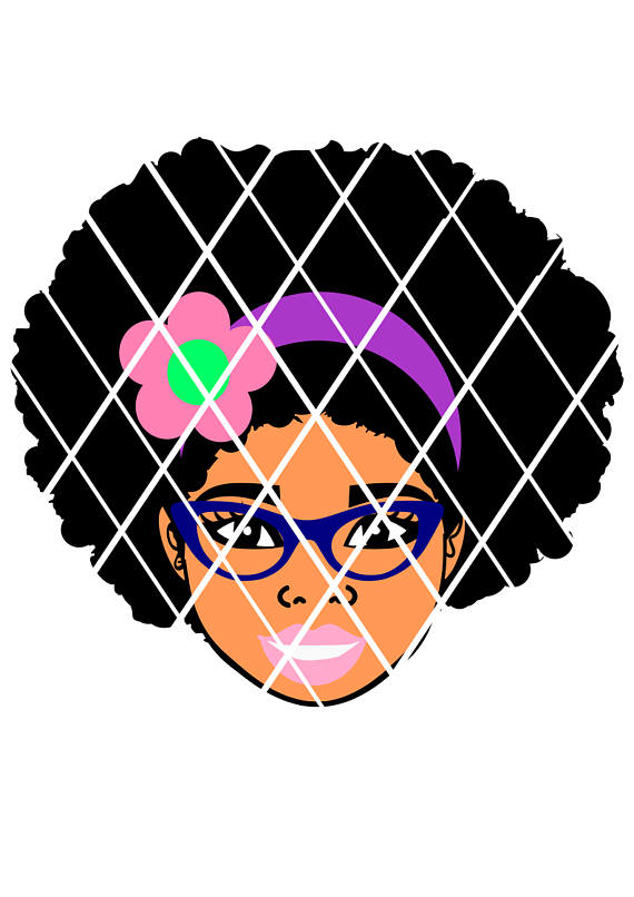 570x806 Afro Puffs Girl,taiana With Glasses Svg,sistah Svg,silhouette Svg