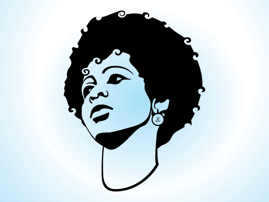 1024x767 Afro Silhouette Clip Art