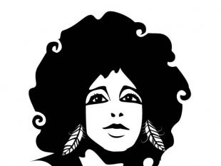 310x233 Afro Hair Girl Free Vector Free Vectors Ui Download
