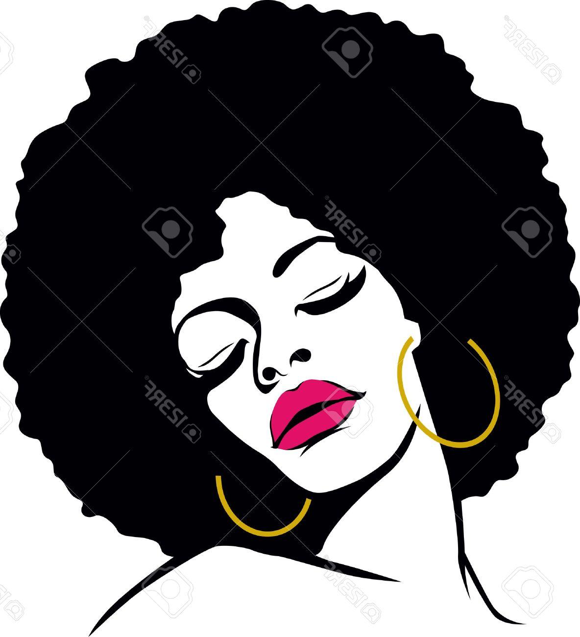 Afro Silhouette Vector at GetDrawings | Free download
