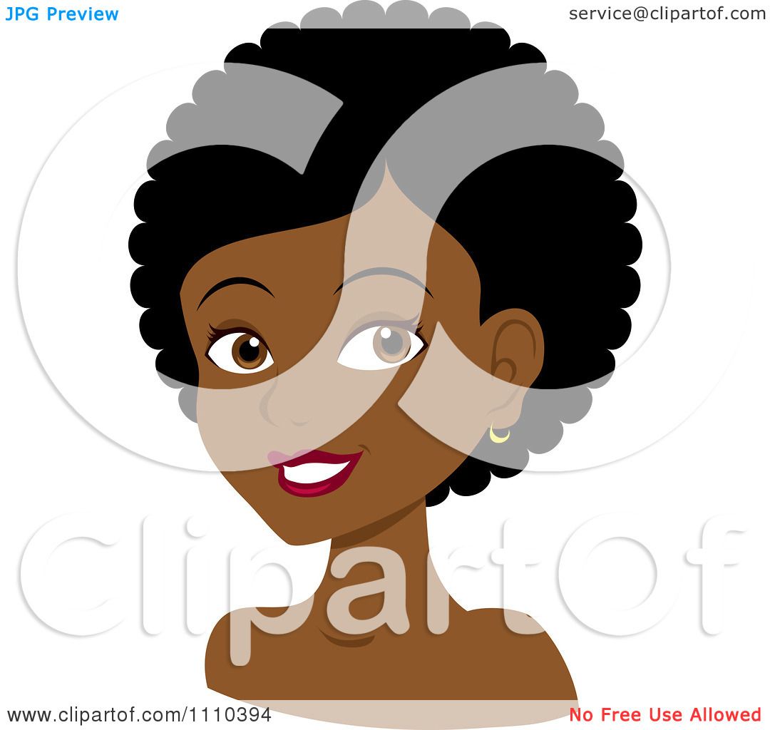 1080x1024 Clipart Happy Black Woman With Curly Or Afro Hair
