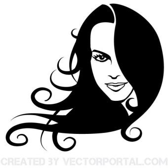 340x340 Afro Hair Girl Free Vector 123freevectors