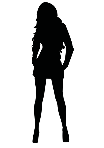 353x500 22932 Free Black Woman Silhouette Clip Art Public Domain Vectors