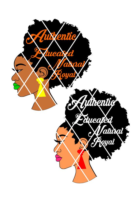 570x806 Afro Lady Svg,fro,silhouette Cameo Cutting File Cut, African