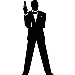 300x300 Secret Agent Clipart Silhouette