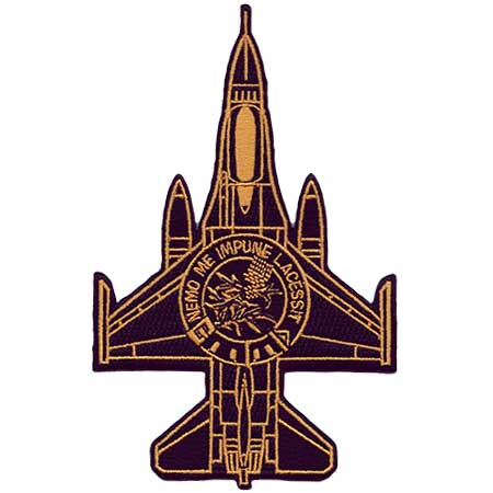 450x450 Air Force 1 Squadron F 16 Silhouette Patch