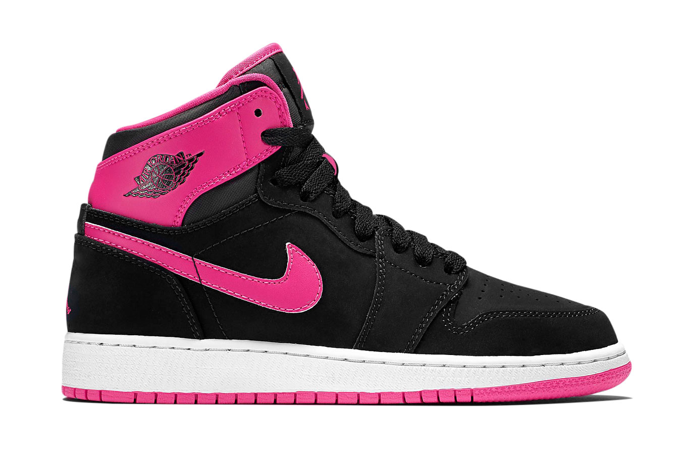 1361x907 Nike Air Jordan 1 High Gs Vivid Pink Sneaker Hypebeast