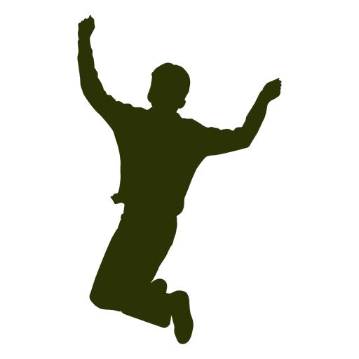 512x512 Boy Jumping Air Silhouette 2