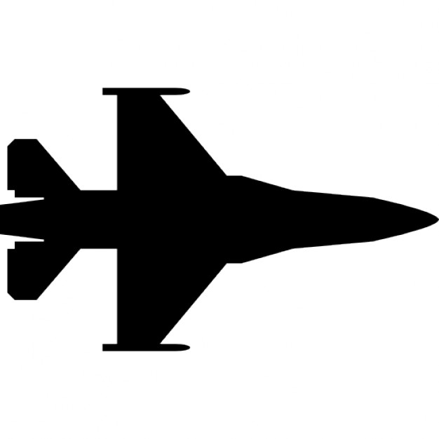 626x626 Fighter Jet Silhouette Icons Free Download