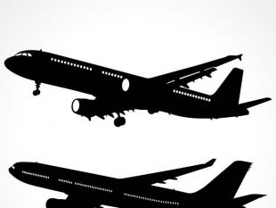 310x233 Airplane Silhouette Vector Free Vectors Ui Download