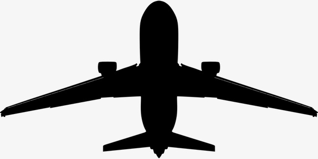 650x325 Aircraft Silhouette, Aircraft, Sketch, Black Png Image And Clipart