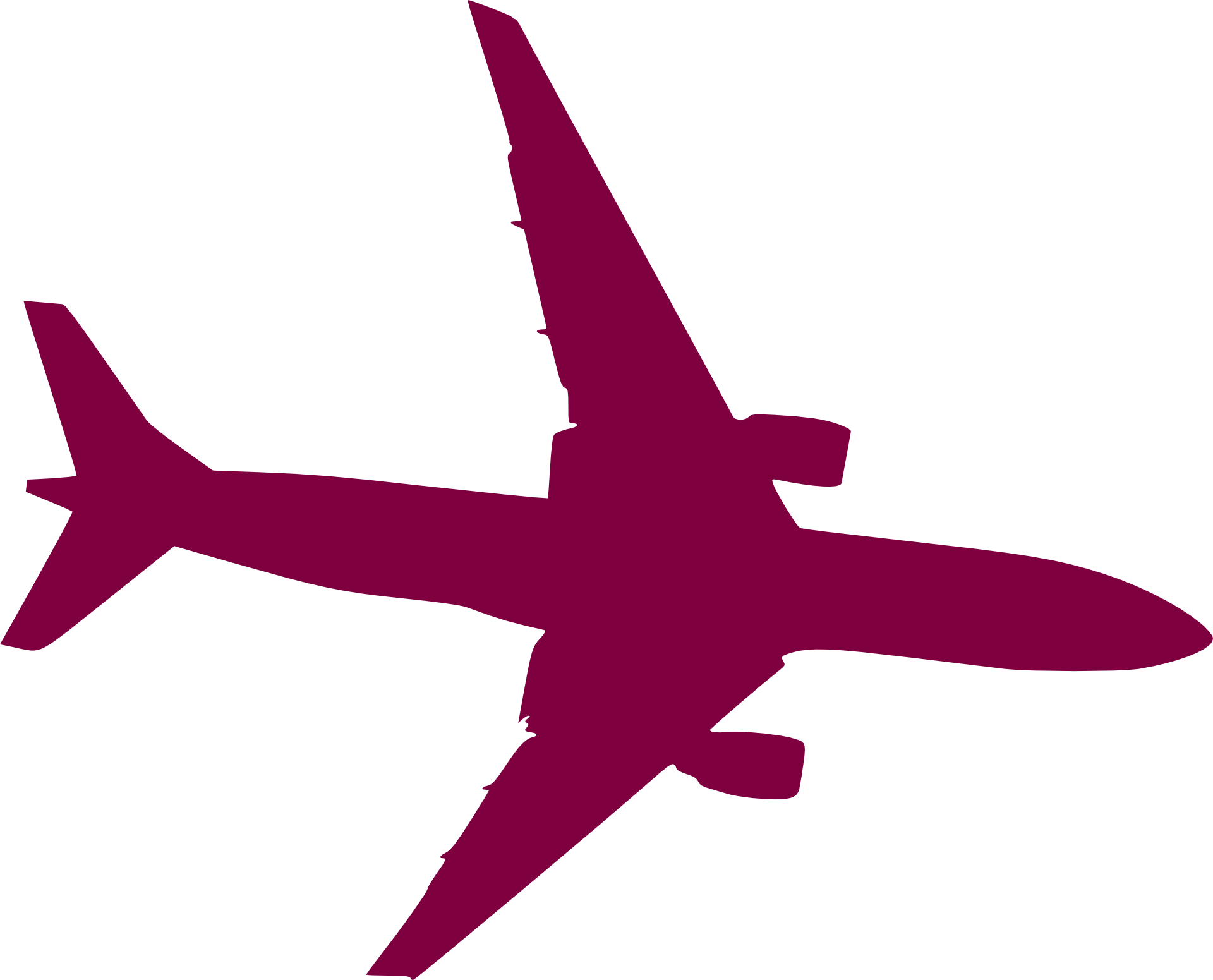 1920x1551 Airplane Aircraft Silhouette Clip Art