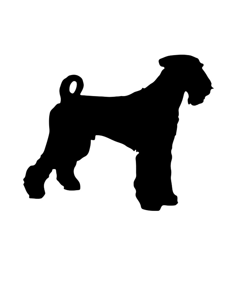 833x1000 Airedale Terrier Silhouette By Uptownmatt91 Redbubble