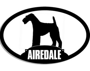 340x270 Airedale Silhouette Etsy