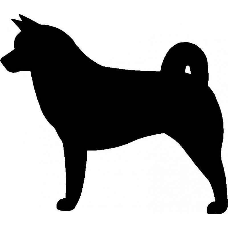 Akita Silhouette at GetDrawings | Free download