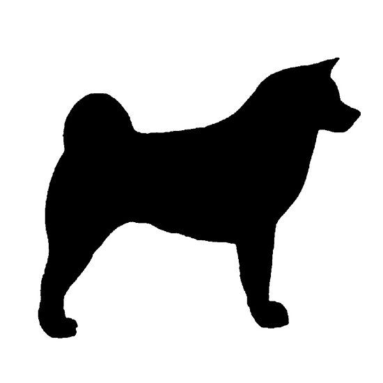 550x550 Akita Silhouette Akita Akita And Silhouettes