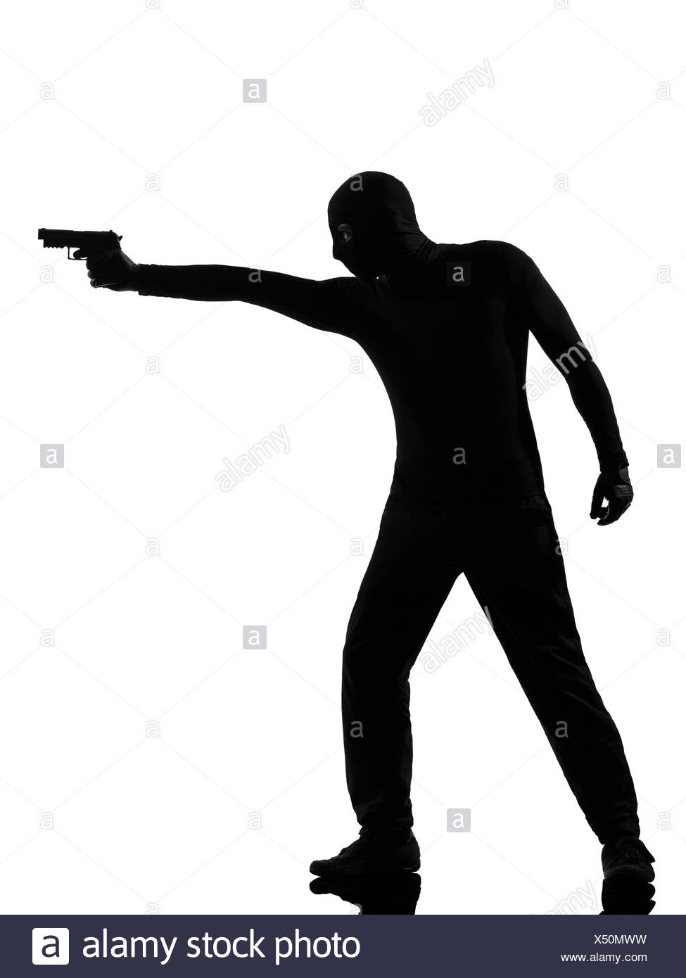 975x1390 Man With Gun Silhouette Black And White Stock Photos Amp Images