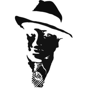300x300 Al Capone Gangster 1 Decal Sticker