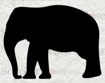 340x270 Elephant Silhouette Etsy