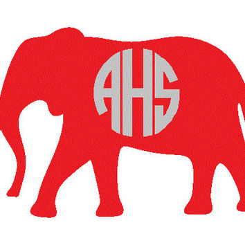 354x354 Georgia Peach Monogram Decal