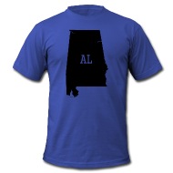 190x190 Alabama State Silhouette Al Abbreviation By Graphicz Spreadshirt