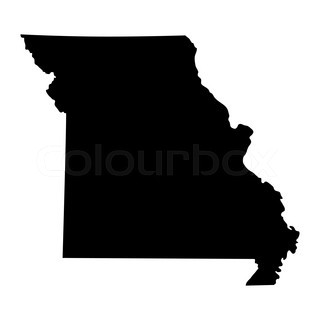 320x320 Map Of The U.s. State Of Missouri Vector Illustration Stock
