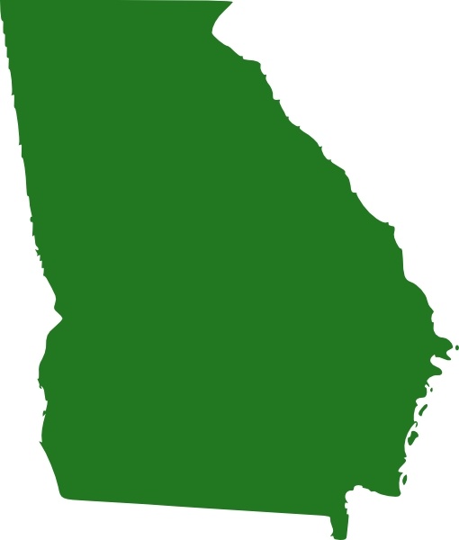 510x600 State Of Georgia Map Clip Art Free Vector In Open Office Drawing