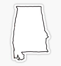 210x230 Alabama State Outline Stickers Redbubble