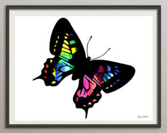 340x270 Blue Disney Aladdin Print Painting Art Watercolor Silhouette