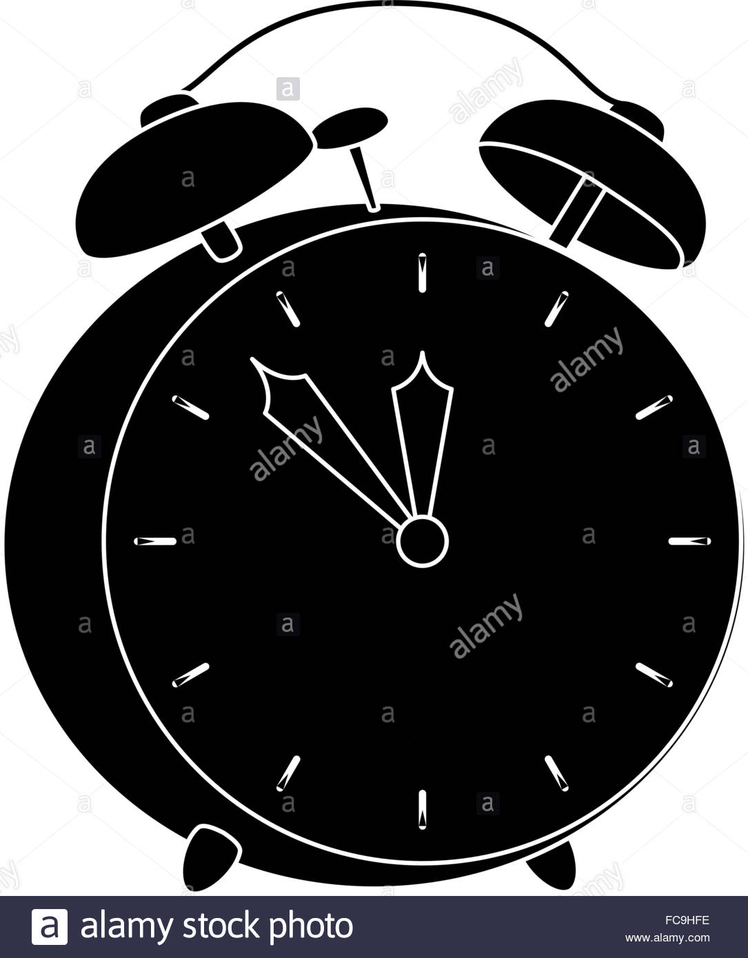 1085x1390 Vintage Alarm Clock Silhouette Stock Vector Art Amp Illustration