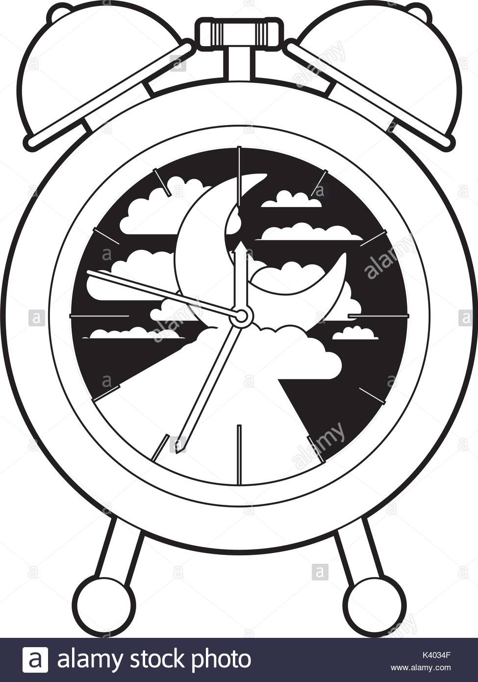 975x1390 Alarm Clock With Night Moon Landscape Inside Decorative Black