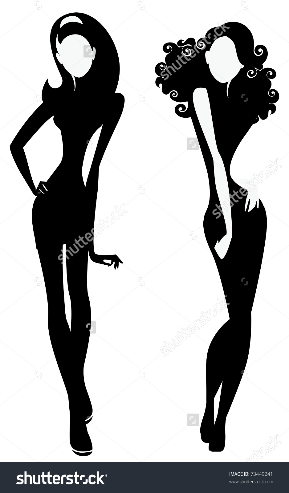 938x1600 Fashion Silhouette Clipart