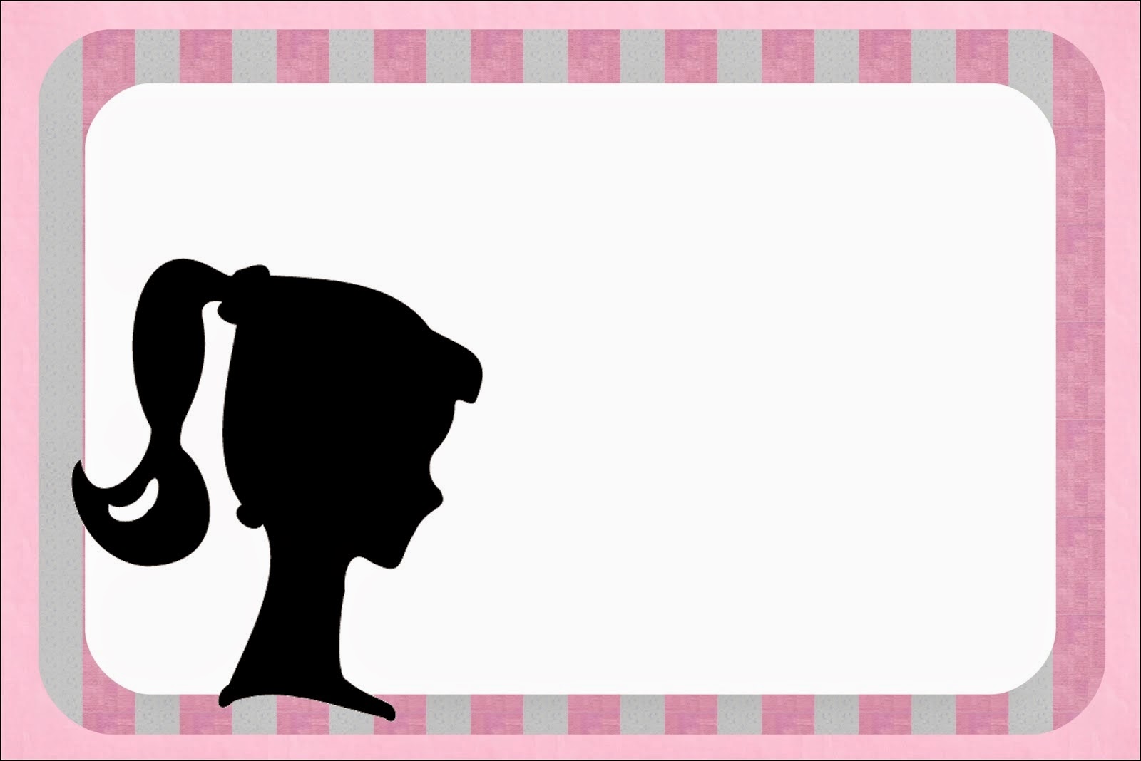 1600x1068 Barbie Silhouette Free Printablevitations. Oh My Fiesta!