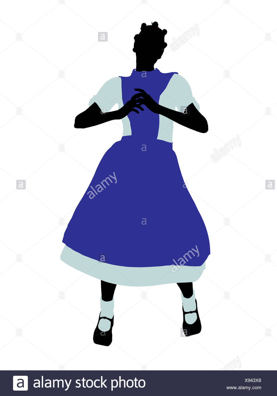 975x1390 Alice In Wonderland Silhouette Illustration Stock Photo 280988688